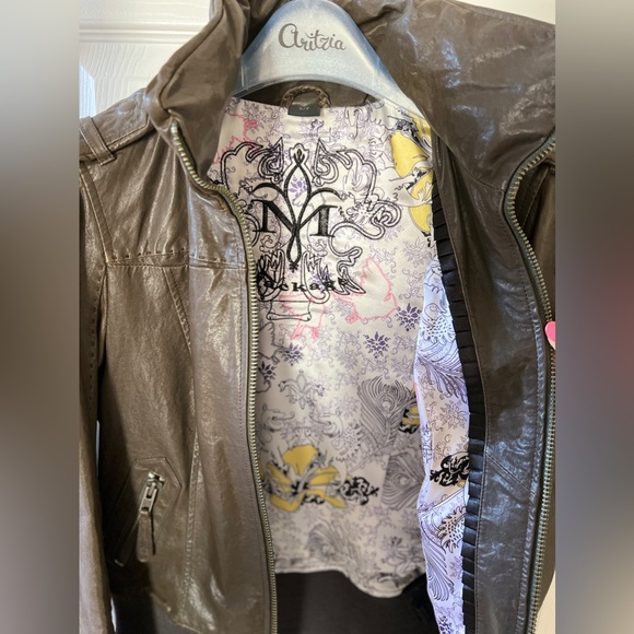 Attentive Mackage Aritzia Bomber Leather Jacket Size: Small - Picture 5 of 8
